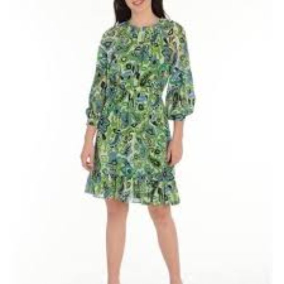 GREEN 💚💚💚🤍Maggy London Fit and flare dress - Picture 6 of 6